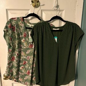 Two gorgeous NWT blouses from Fun to Fun for Stitchfix.  Both XL.